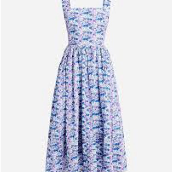 J. Crew Blue Floral Dress - Picture 2 of 4